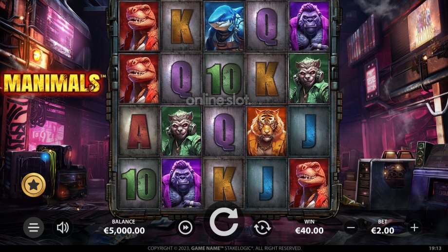 manimals slot base game