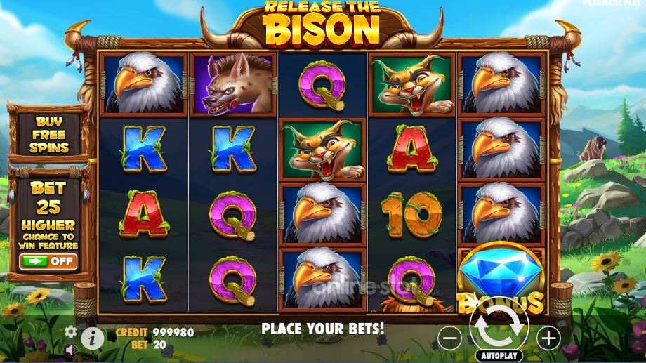 release the bison slot base game