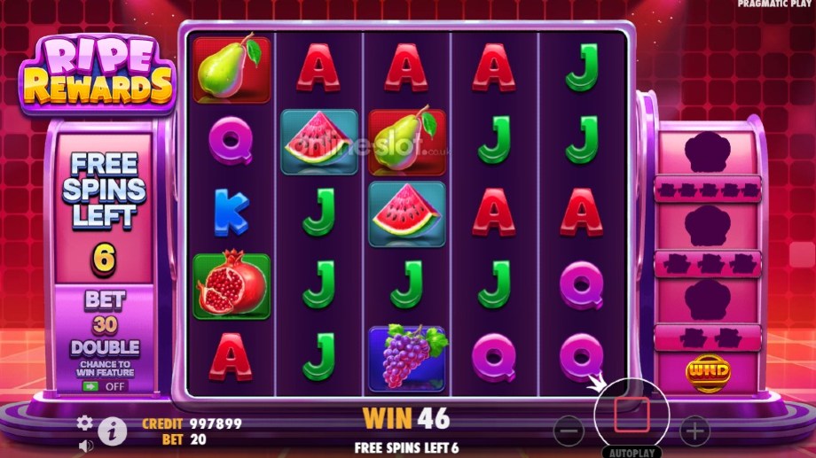 ripe rewards slot free spins feature