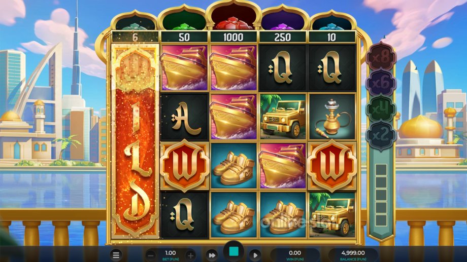 sultan spins slot local jackpot feature