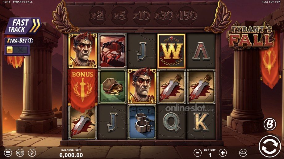 tyrants fall slot base game