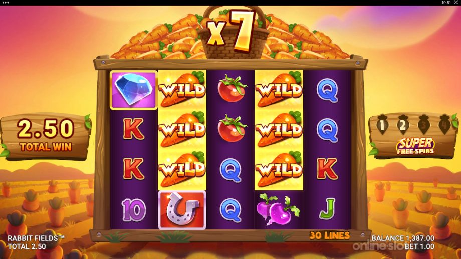 Rabbit Fields super free spins