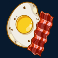 big burger load it up with xtra cheese slot egg and bacon symbol