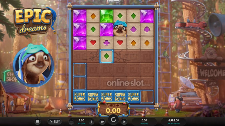 epic dreams slot base game