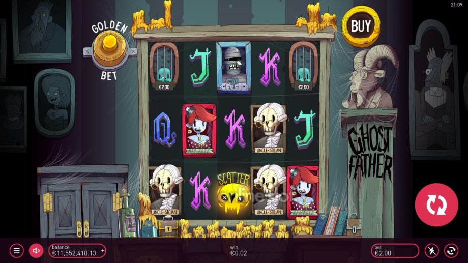 ghost father slot base game