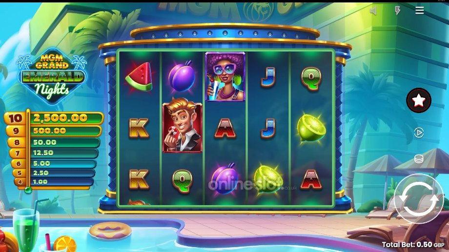mgm grand emerald nights slot base game