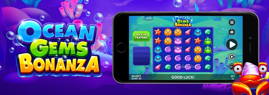 ocean gems bonanza mobile slot