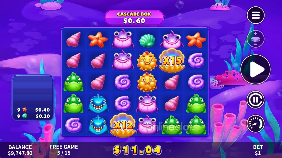 ocean gems bonanza slot free games feature