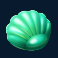 ocean gems bonanza slot green clam symbol