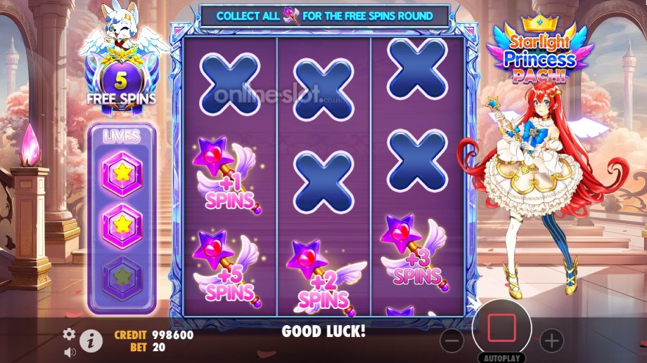 starlight princess pachi slot free spins feature