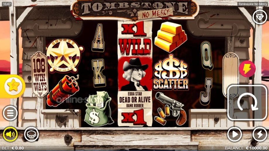 tombstone no mercy slot base game