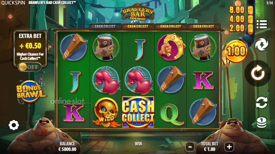 Brawlers Bar Cash Collect basegame