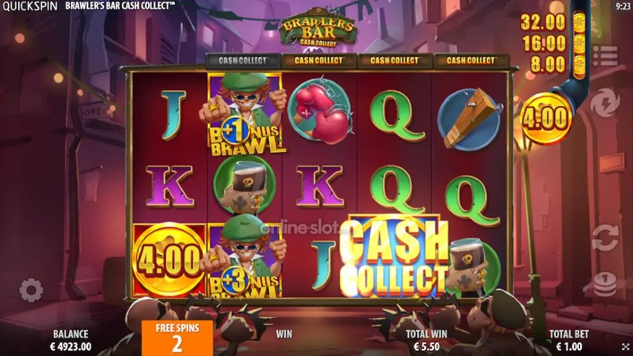 Brawlers Bar Cash Collect freespins