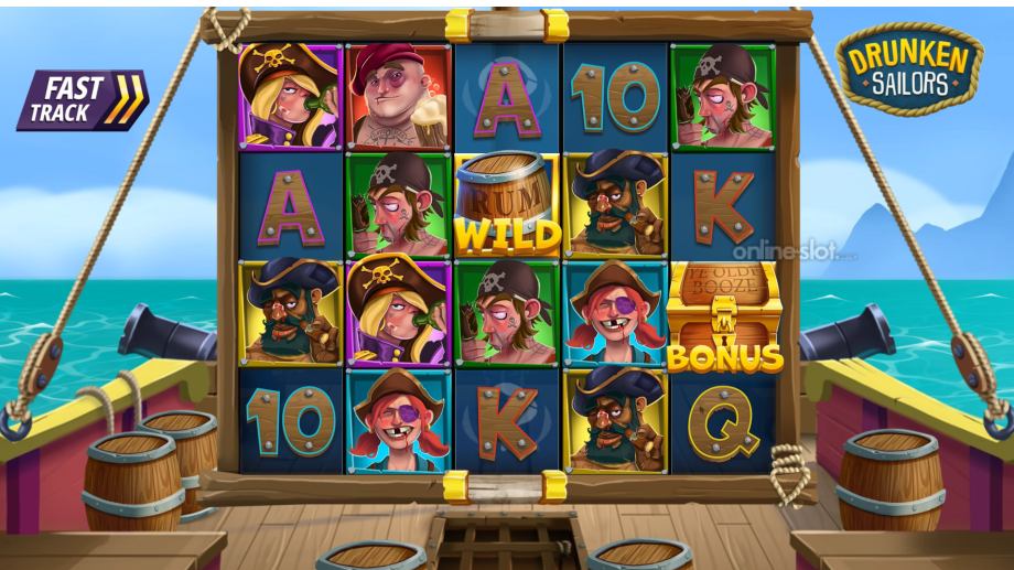 Drunken Sailors slot basegame
