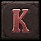 Merlin's Fortune slot K symbol