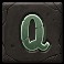 Merlin's Fortune slot Q symbol