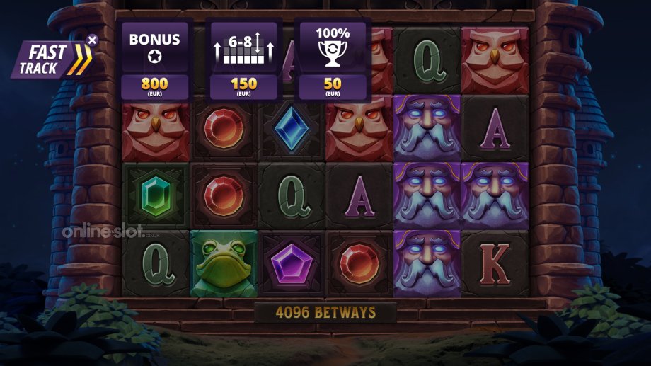 Merlin's Fortune slot basegame