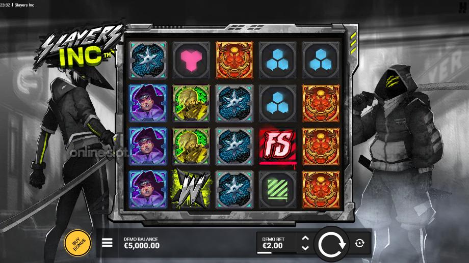 Slayers Inc slot basegame