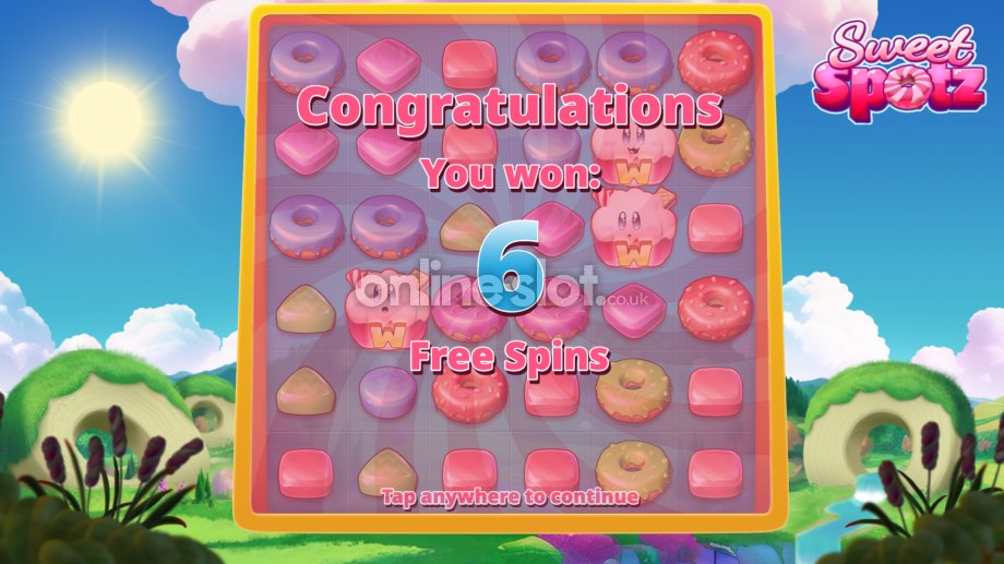 Sweet Spotz slot freespins