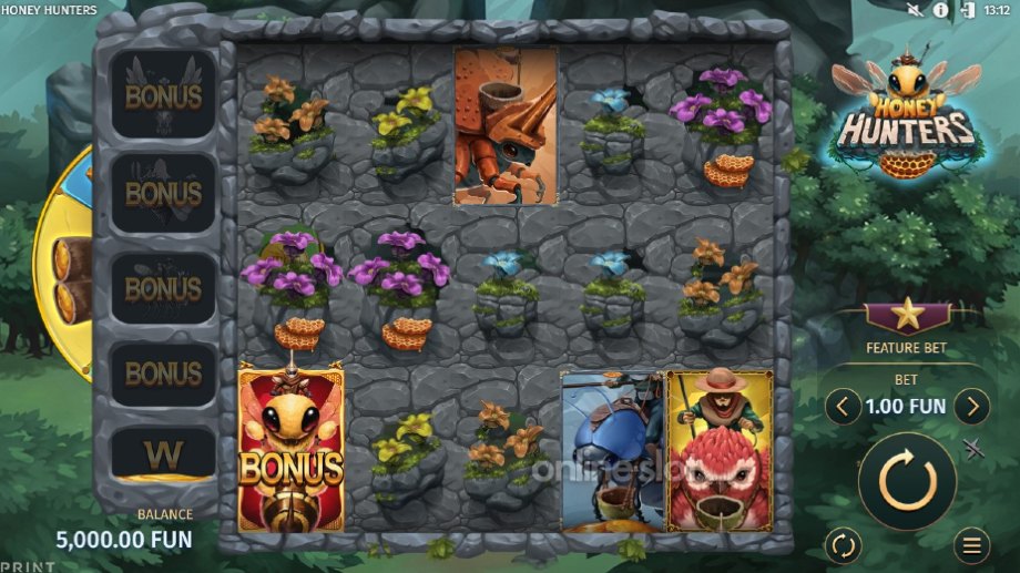 honey hunters slot base game
