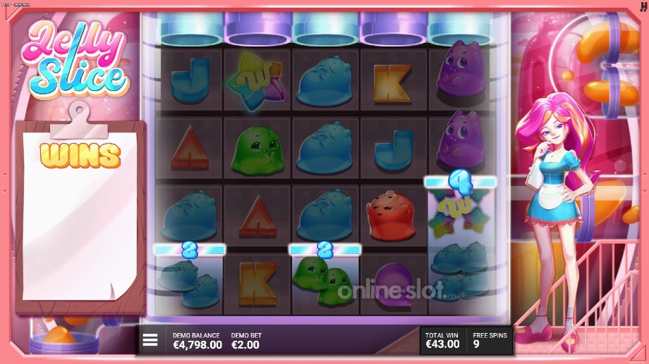 jelly slice slot free spins feature