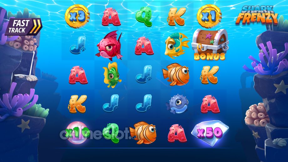 shark frenzy slot Base game