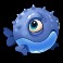 shark frenzy slot blue fish symbol