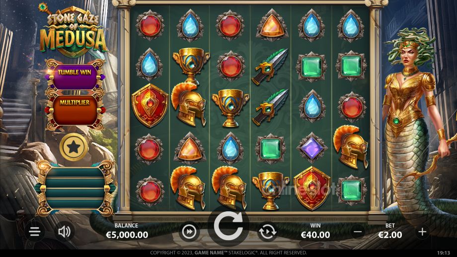 stone gaze of medusa slot base game