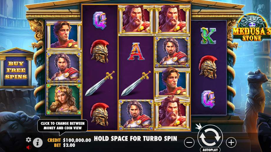 Medusas Stone slot basegame