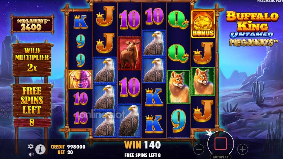 buffalo king untamed megaways slot free spins feature