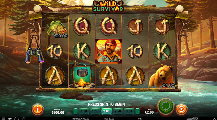 wild survivor slot base game