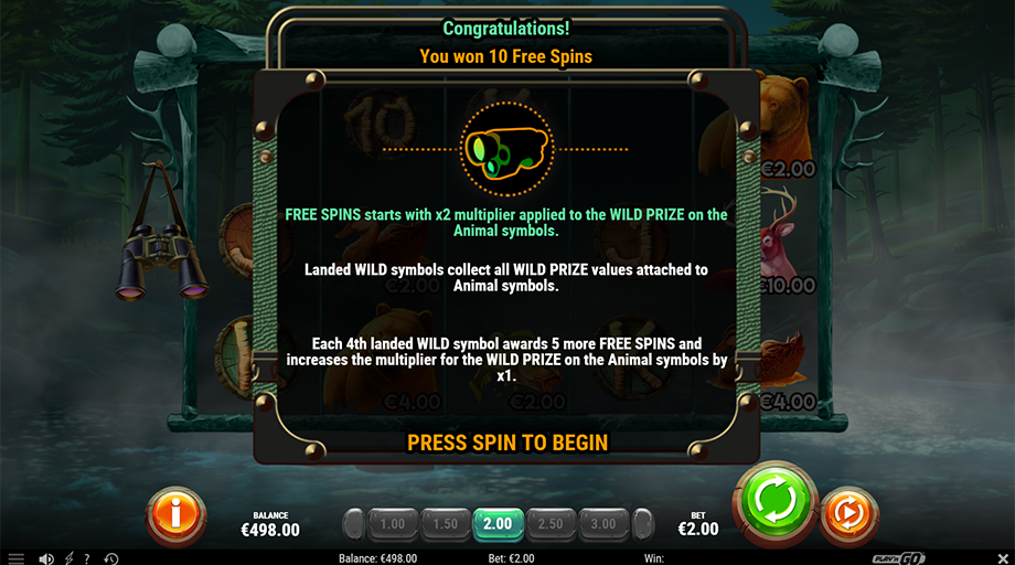wild survivor slot free spins feature