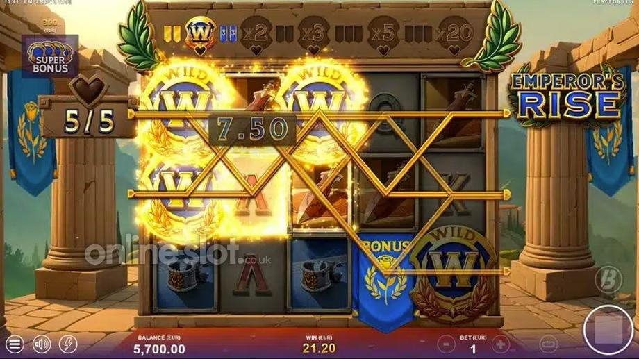 Emperors rise free spins slot