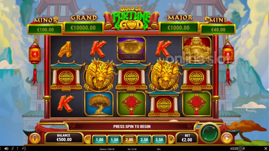 Gold of fortune god slot basegame