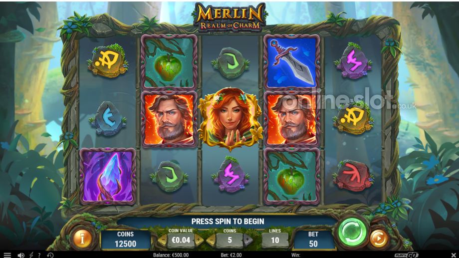 Merlin Realm of Charm slot basegame