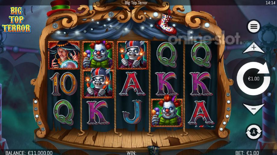 big top terror slot base game