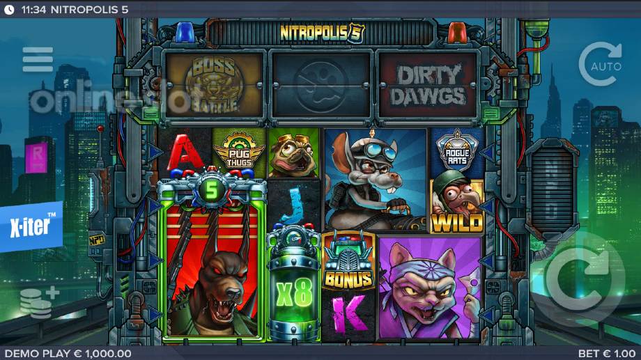 nitropolis 5 slot base game