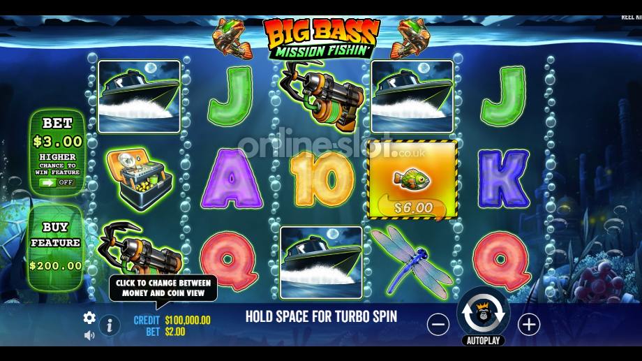 Big Bass Mission Fishin Slot Basegame