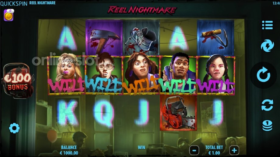 Reel Nightmare slot basegame