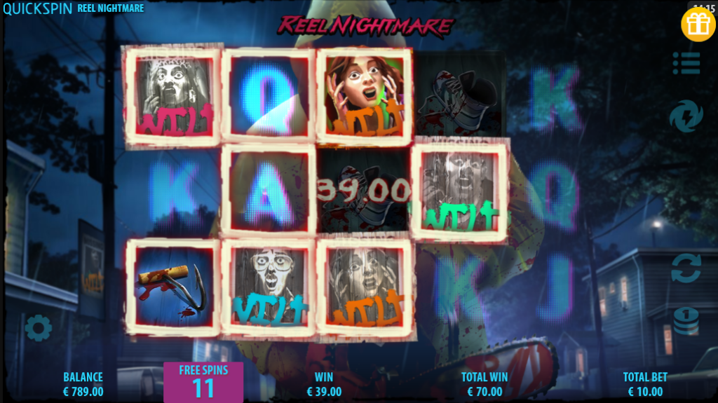 Reel Nightmare slot freespins