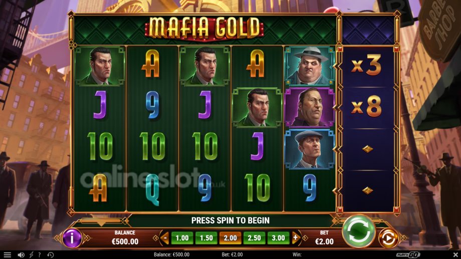 mafia gold slot base game
