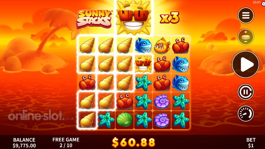 sunny stacks free spins slot