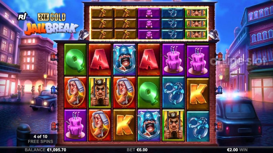 24k gold jailbreak slot free spins