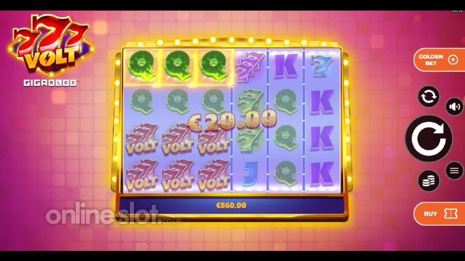 777 Volt GigaBlox slot freespins