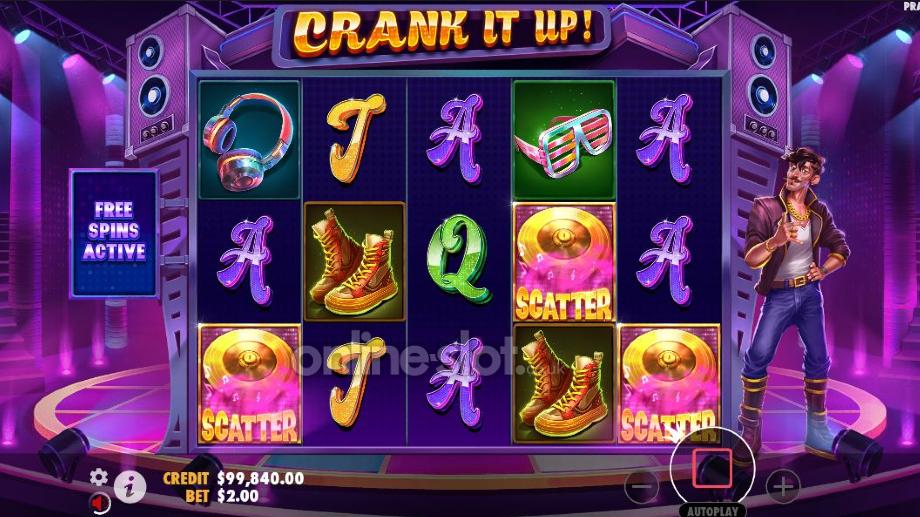 Crank It Up slot freespins