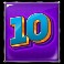 Lock and pop slot 10 symbol