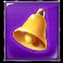 Lock and pop slot Bell symbol