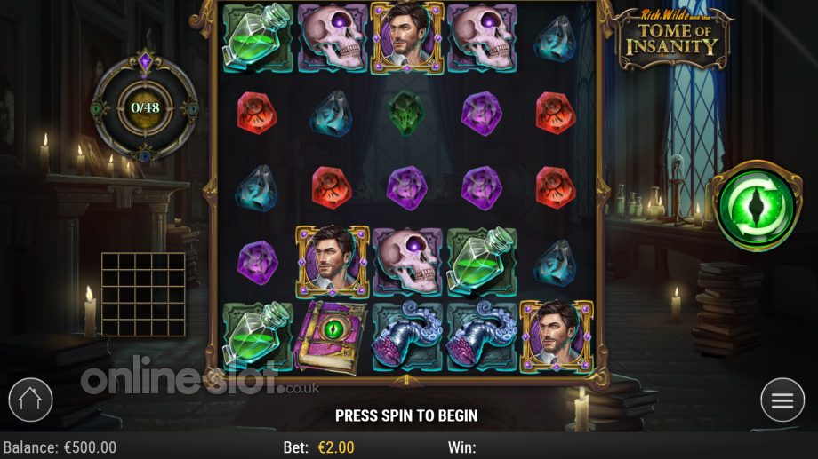 Rich Wilde and the Tome of Insanity slot basegame