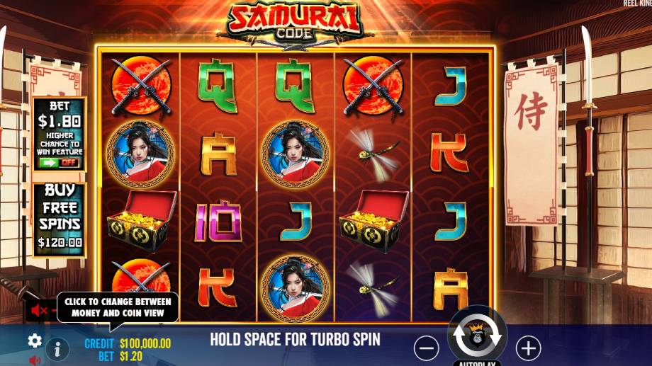Samurai Code slot basegame