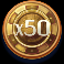 casino night slot gold chip symbol